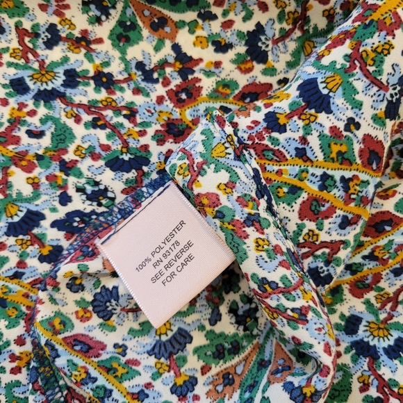 Philosophy V Neck Floral Print Blouse Size XS - Picture 10 of 11